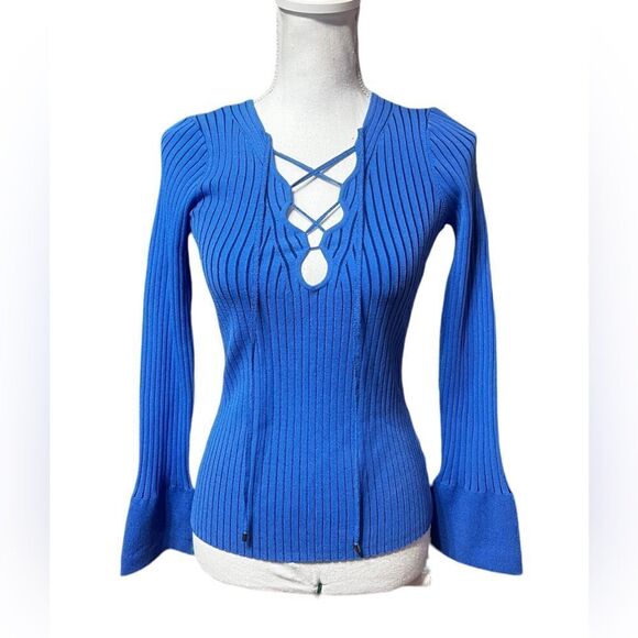 Bailey 44 Surreal Sweater Top Cornflower Blue Small - Picture 2 of 5